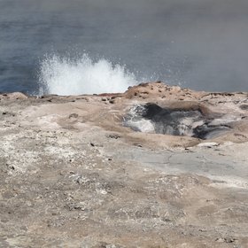 A small Geyser's eruption