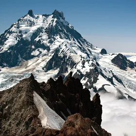 Isanotski, Shishaldin, and Westdahl Volcanoes, Unimak Alaska