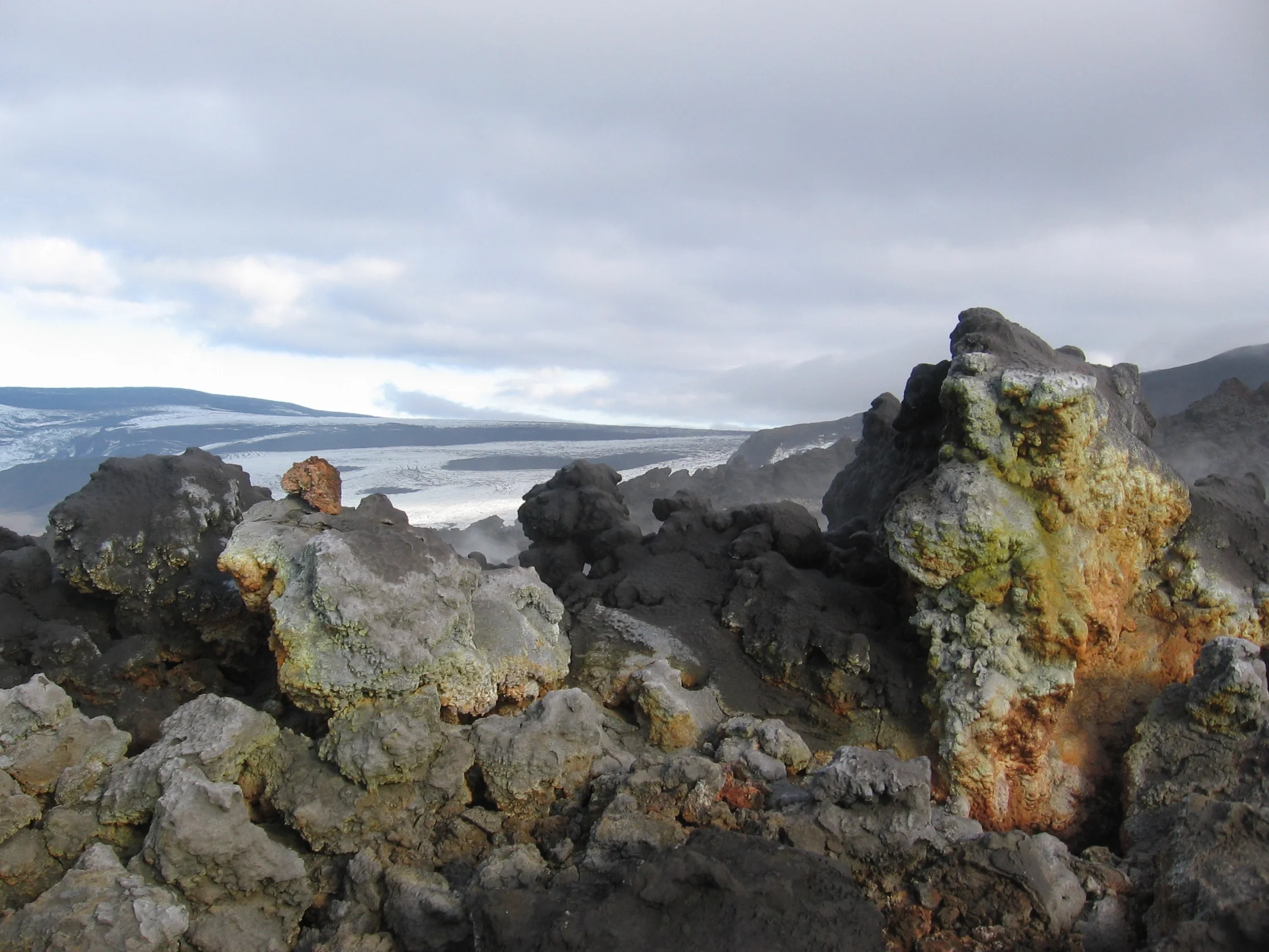 Colors of Eyafjallajökull