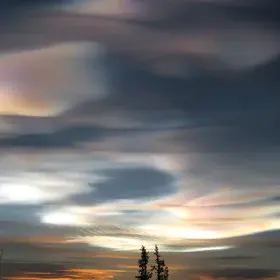 Mother of Pearl Cloud above Esrange, Sweden
