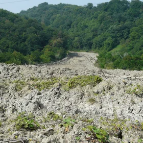 Chirlesti mud flow1, Buzau County