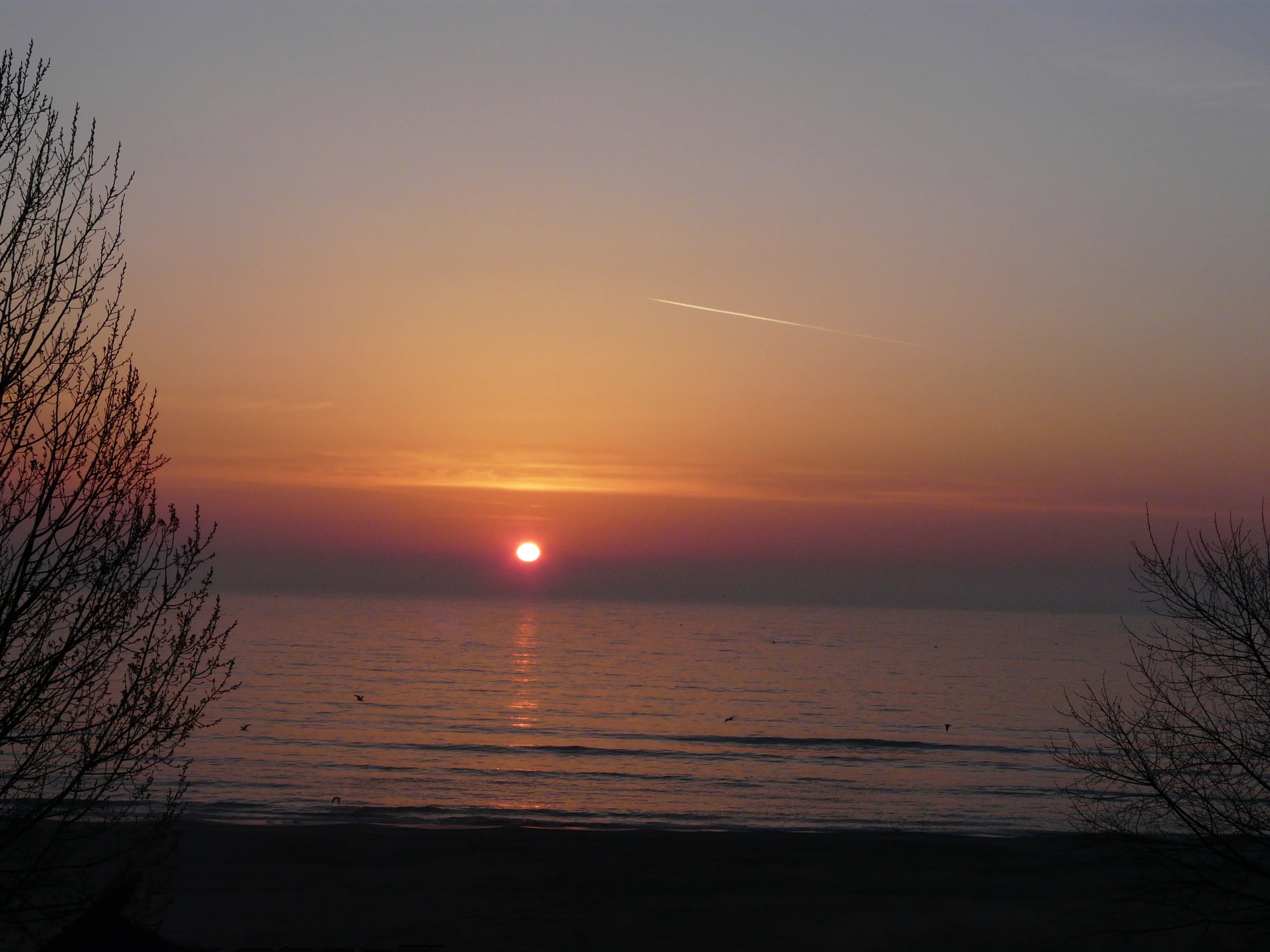 Sunrise at Black See shore