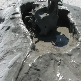 Muddy volcano1, Buzau county, Romania