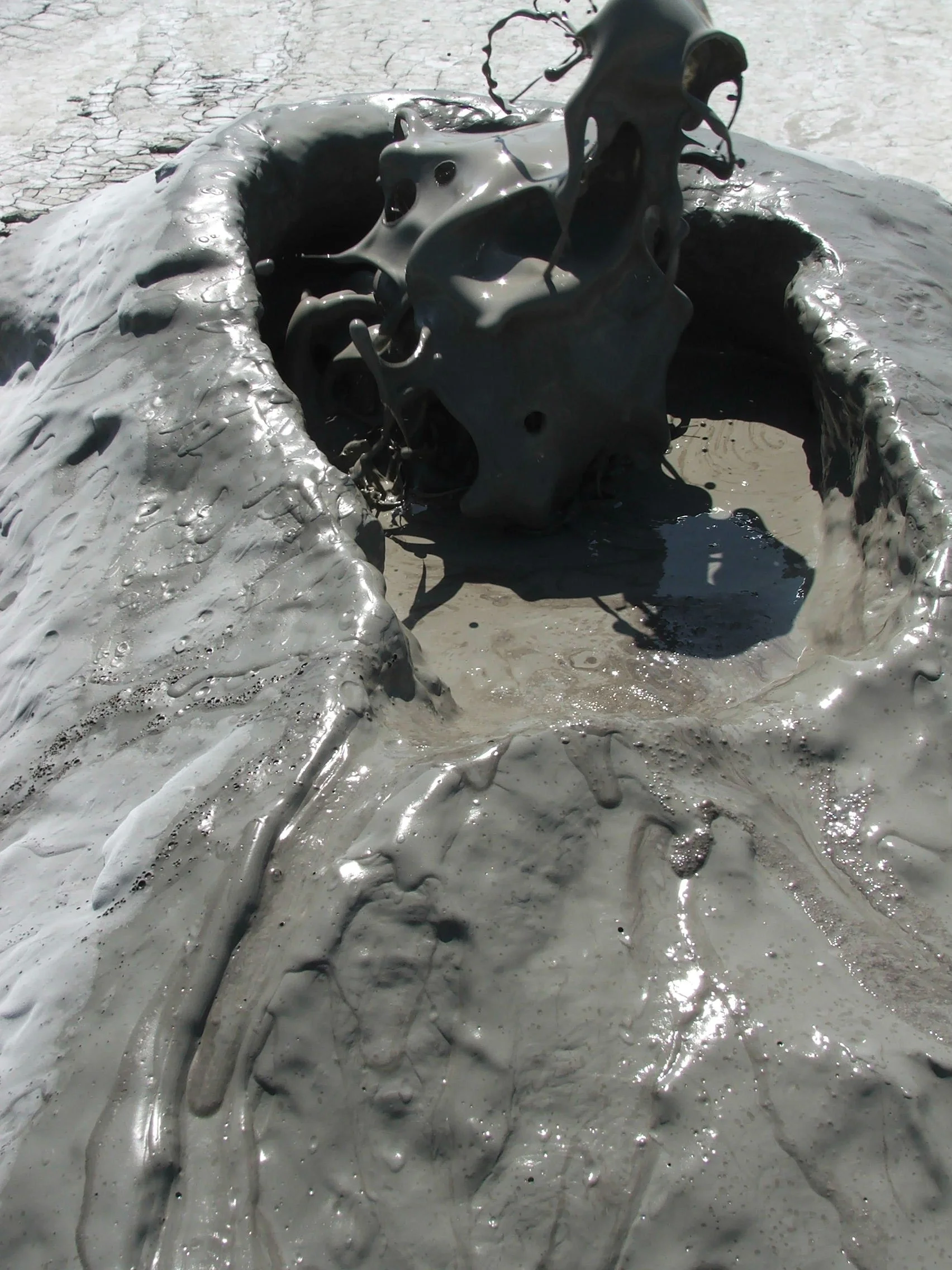 Muddy volcano1, Buzau county, Romania