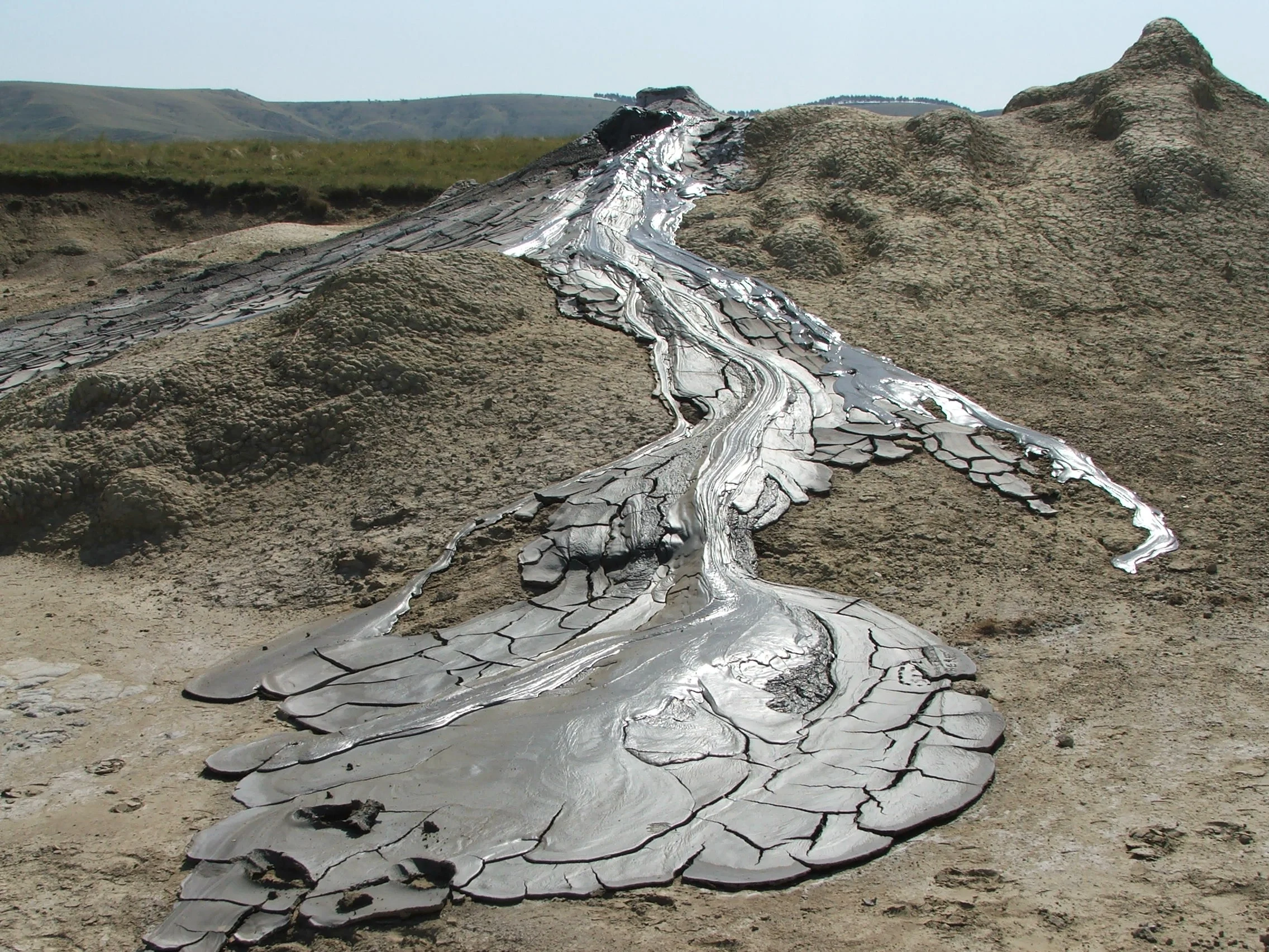Muddy volcanoes1, Buzau county, Romania