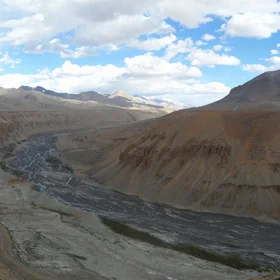 Canyon in the Himalaya range