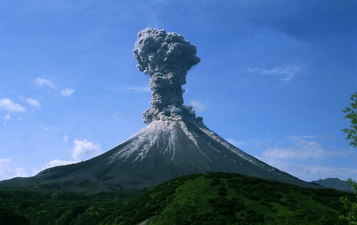 Karymsky volcano, 2004
