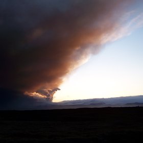 Ash cloud of Eyjafjallajökull (Iceland)