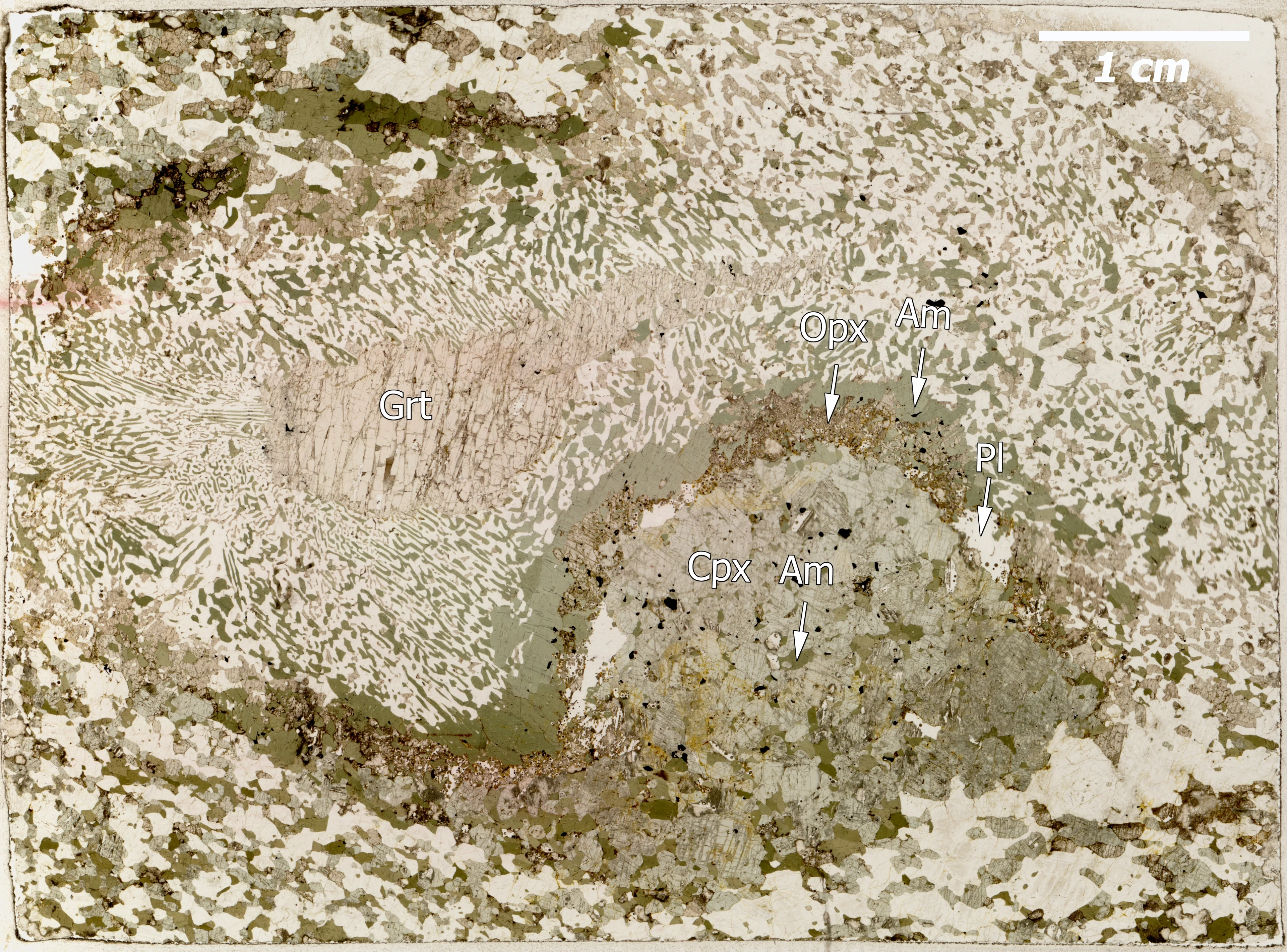 Reaction textures in metagabbros