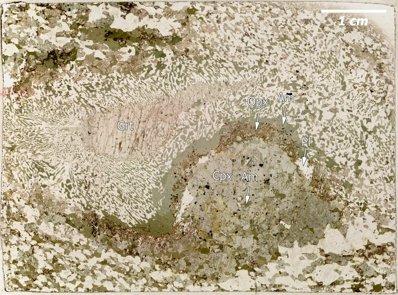 Reaction textures in metagabbros