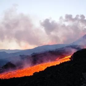 Volcanic twilight