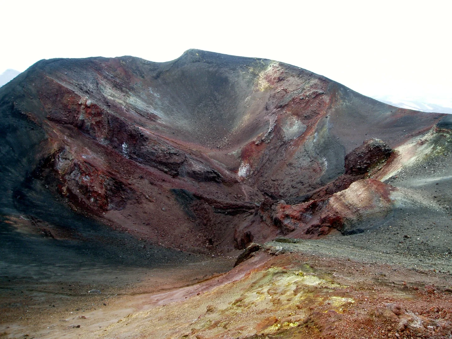 "Volcanic palette" of mt. Etna flank eruptive center