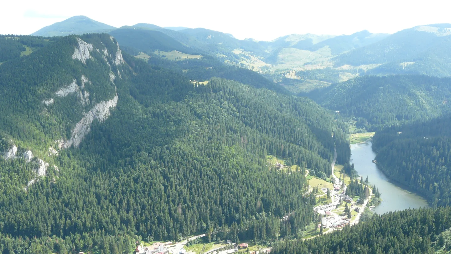 Red Lake viewed from the top of Suhard