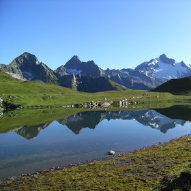 Mya lake in the French Alps