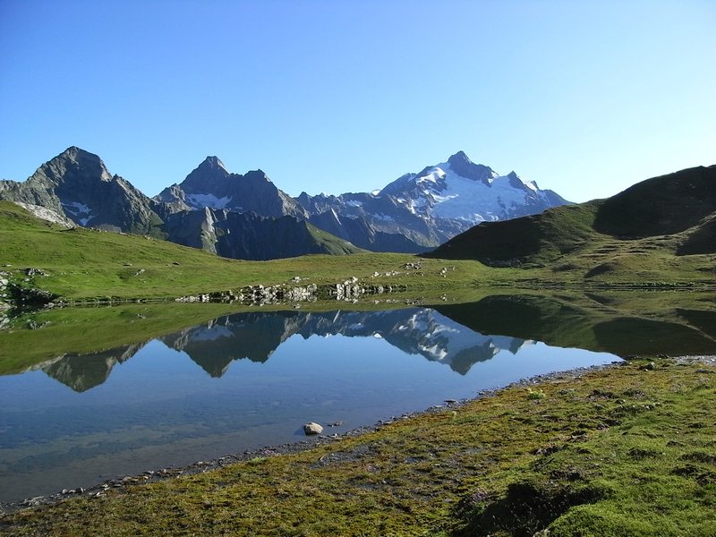 Mya lake in the French Alps