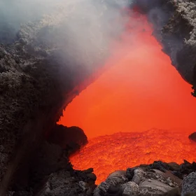 Skylight on a lava tube