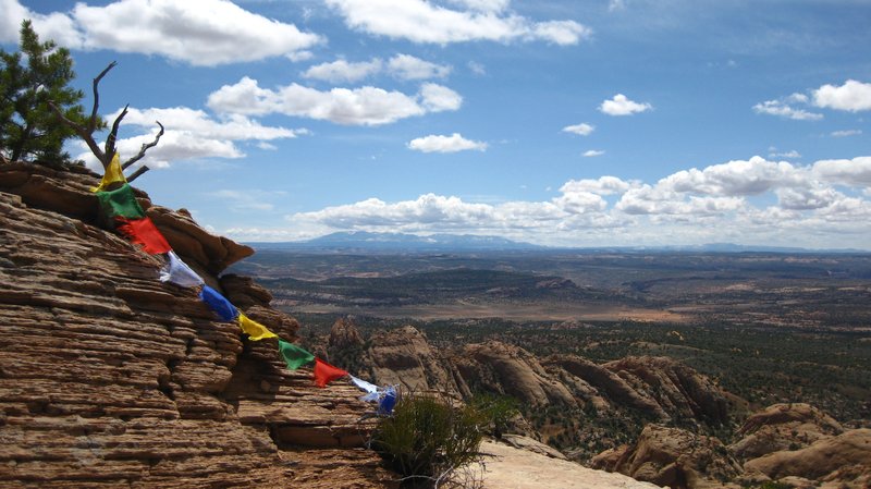 Prayer flags in the Wild West