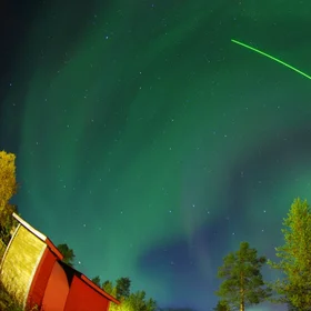 Laser and auroras