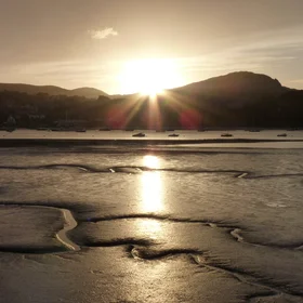 Low tide at Conwy estuary