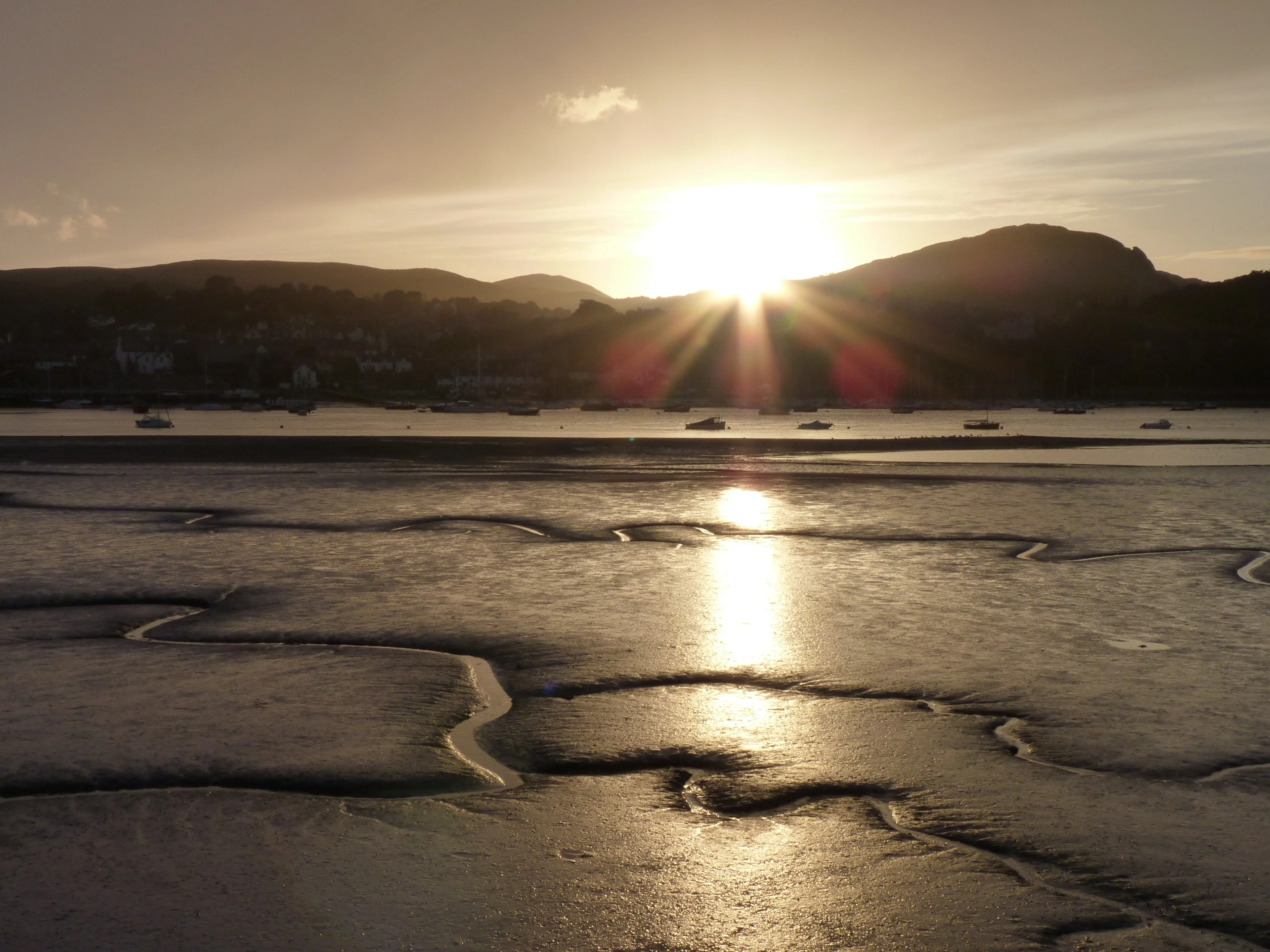 Low tide at Conwy estuary