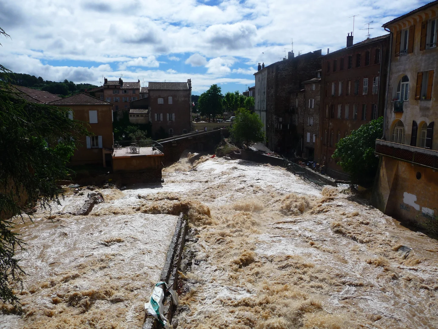 Flood at Trans-en-Provence (Var - France)