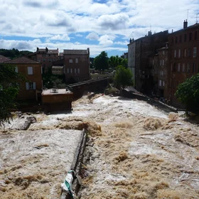Flood at Trans-en-Provence (Var - France)