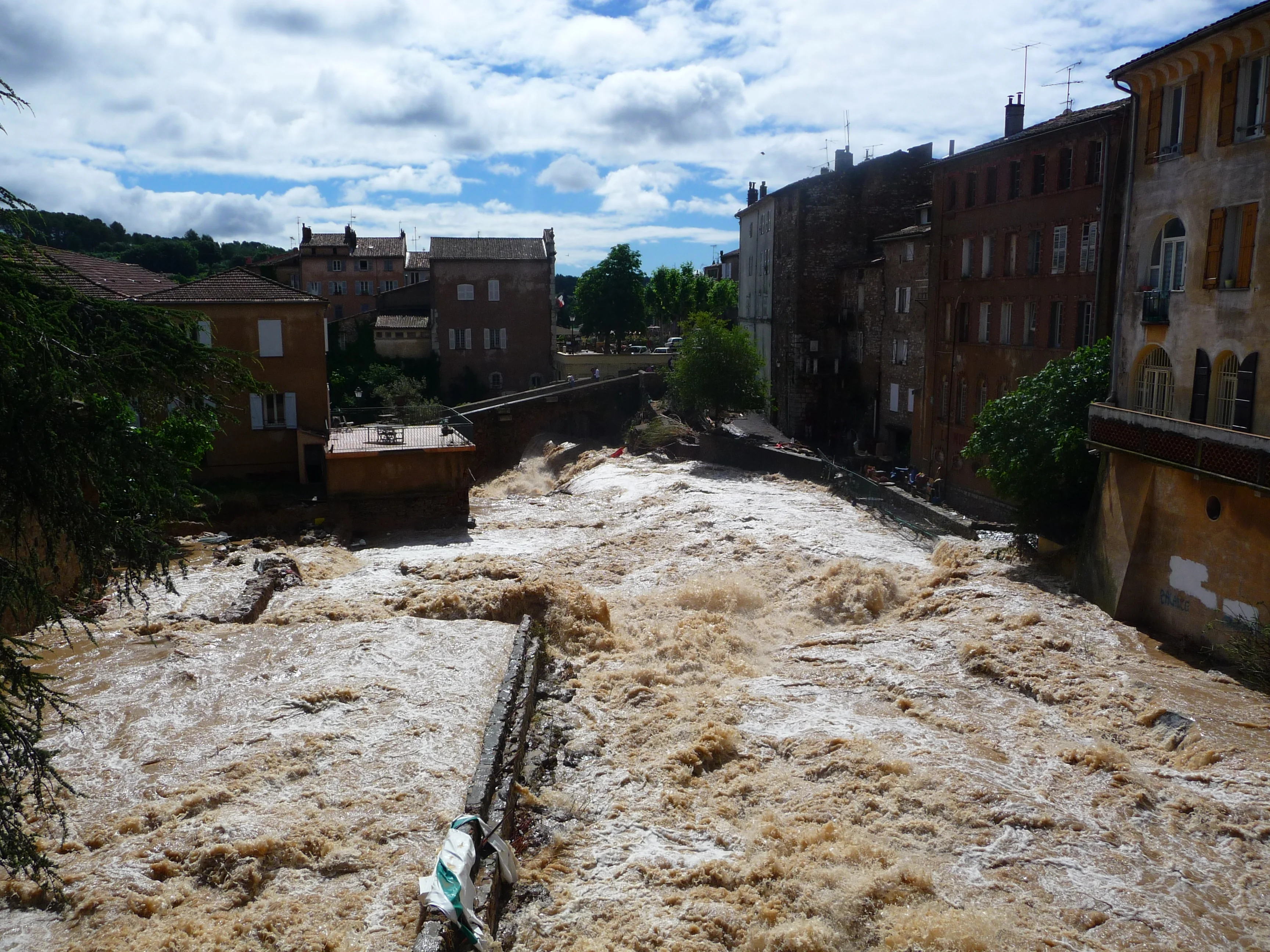 Flood at Trans-en-Provence (Var - France)