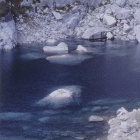 Black Lake In The Alps