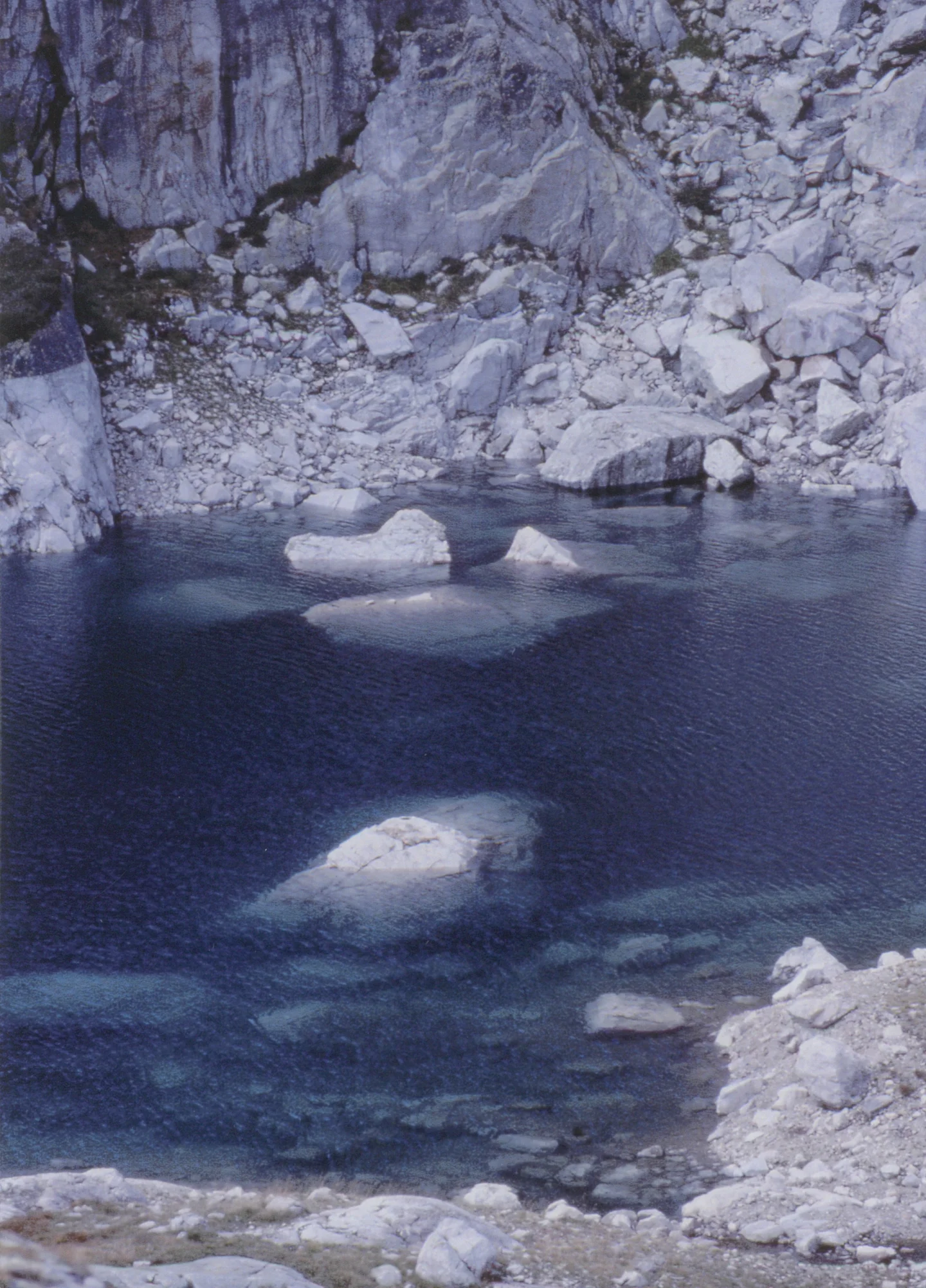 Black Lake In The Alps