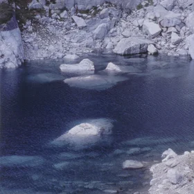 Black Lake In The Alps