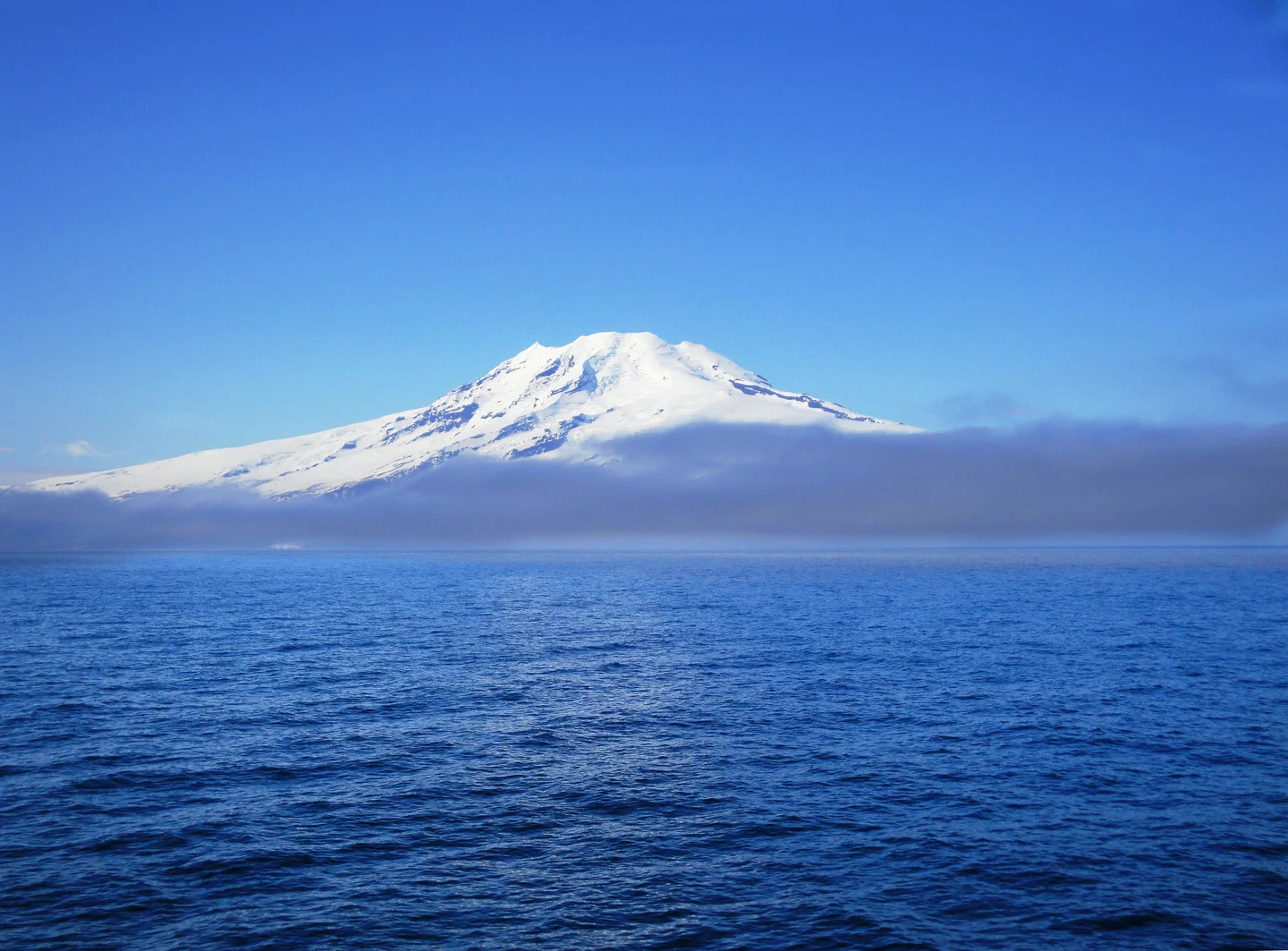 Jan Mayen out of the fog