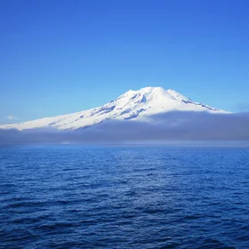 Jan Mayen out of the fog
