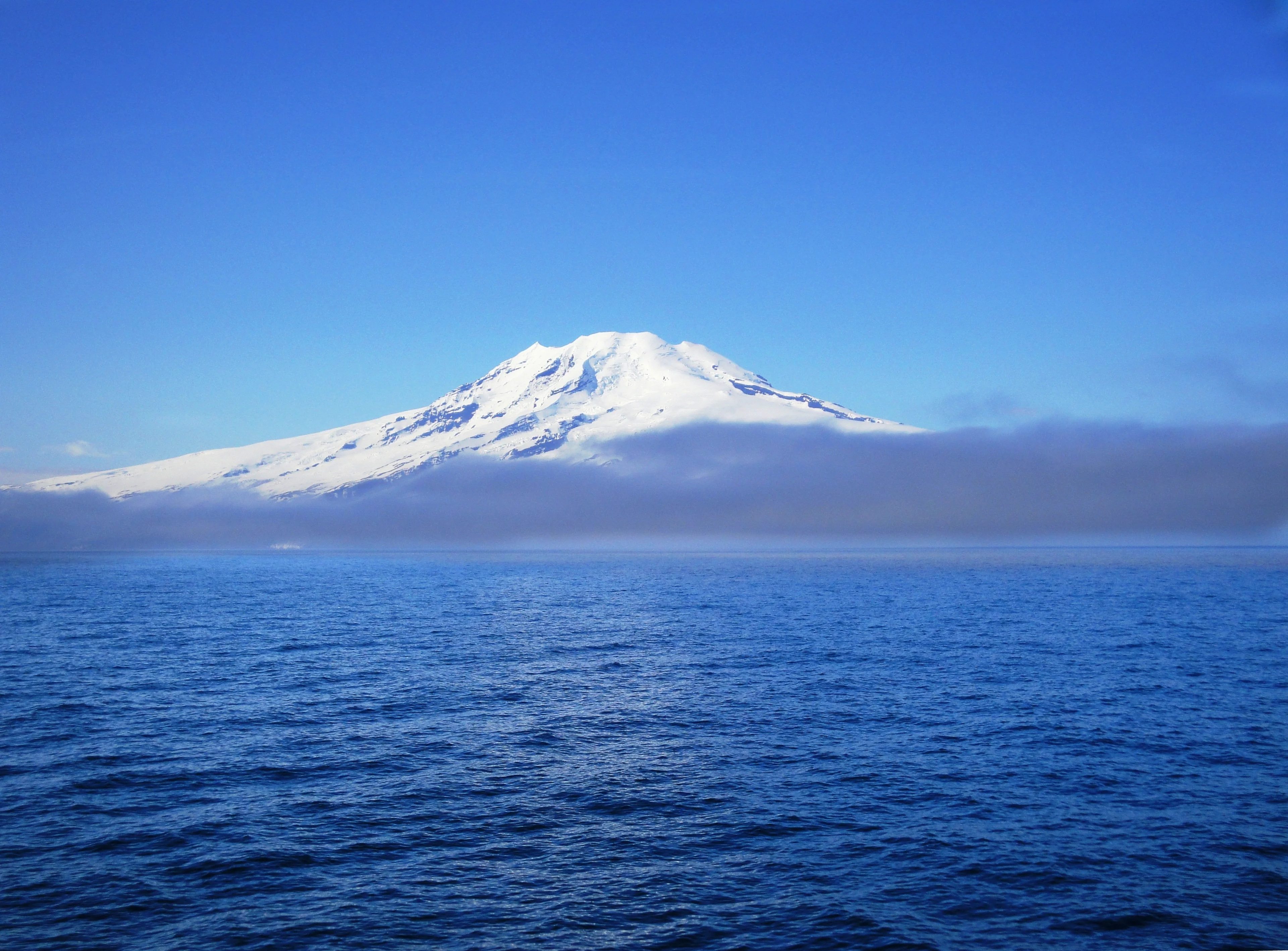 Jan Mayen out of the fog
