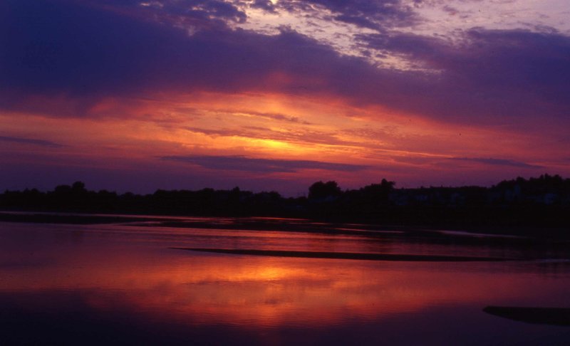 Loire valley summer sunset