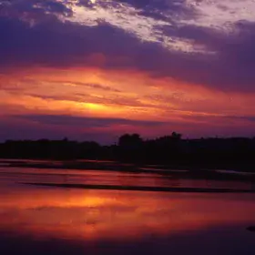 Loire valley summer sunset