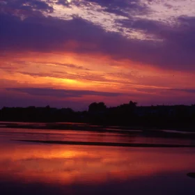 Loire valley summer sunset