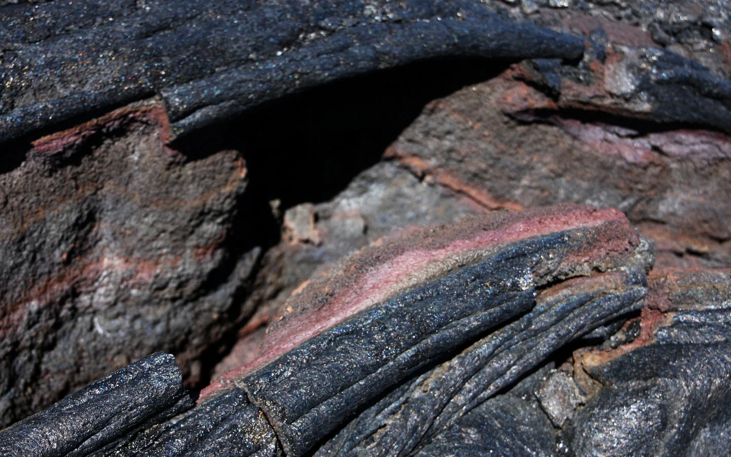 Pahoehoe lava