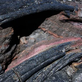 Pahoehoe lava