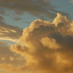Tropical sunset cloud