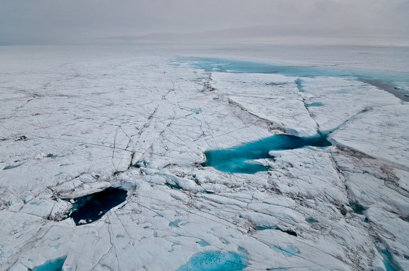 Drained Supraglacial Lake Bed, Greenland