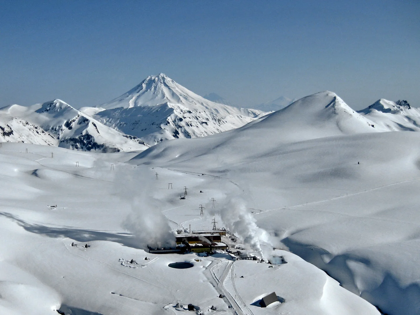 Geothermal power station on Kamchatka