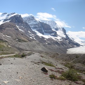 Retreating Athabasca Glacier