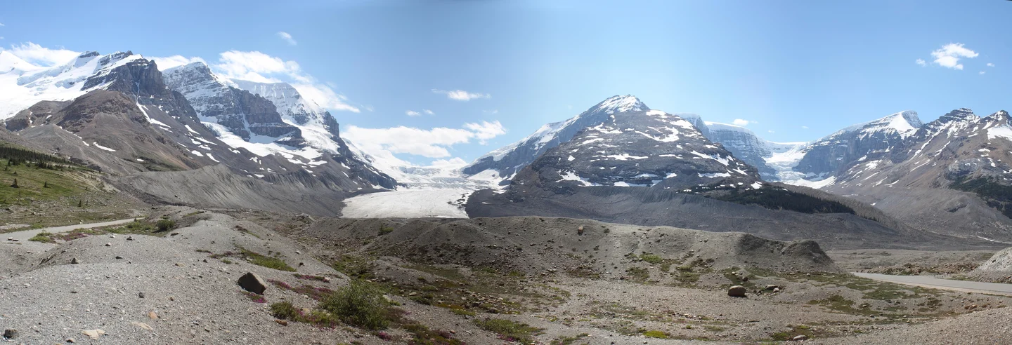 Retreating Athabasca Glacier