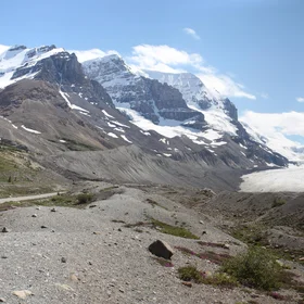 Retreating Athabasca Glacier