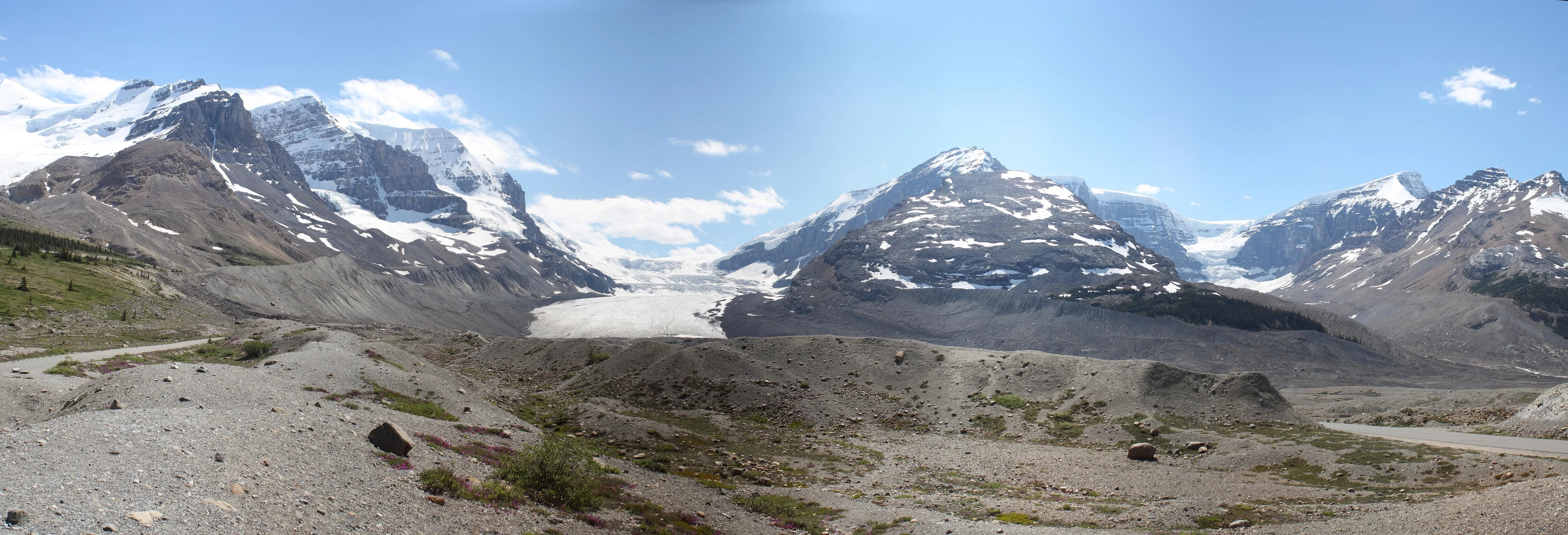 Retreating Athabasca Glacier