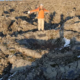 A Single Driblet Dish, Wudalianchi Volcanoes, NE China
