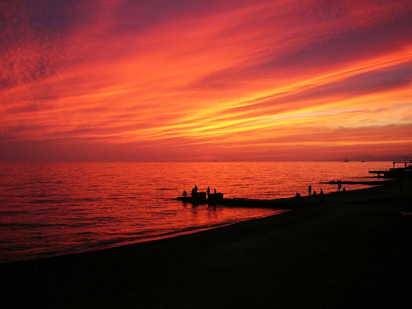 Sunset over Sochi