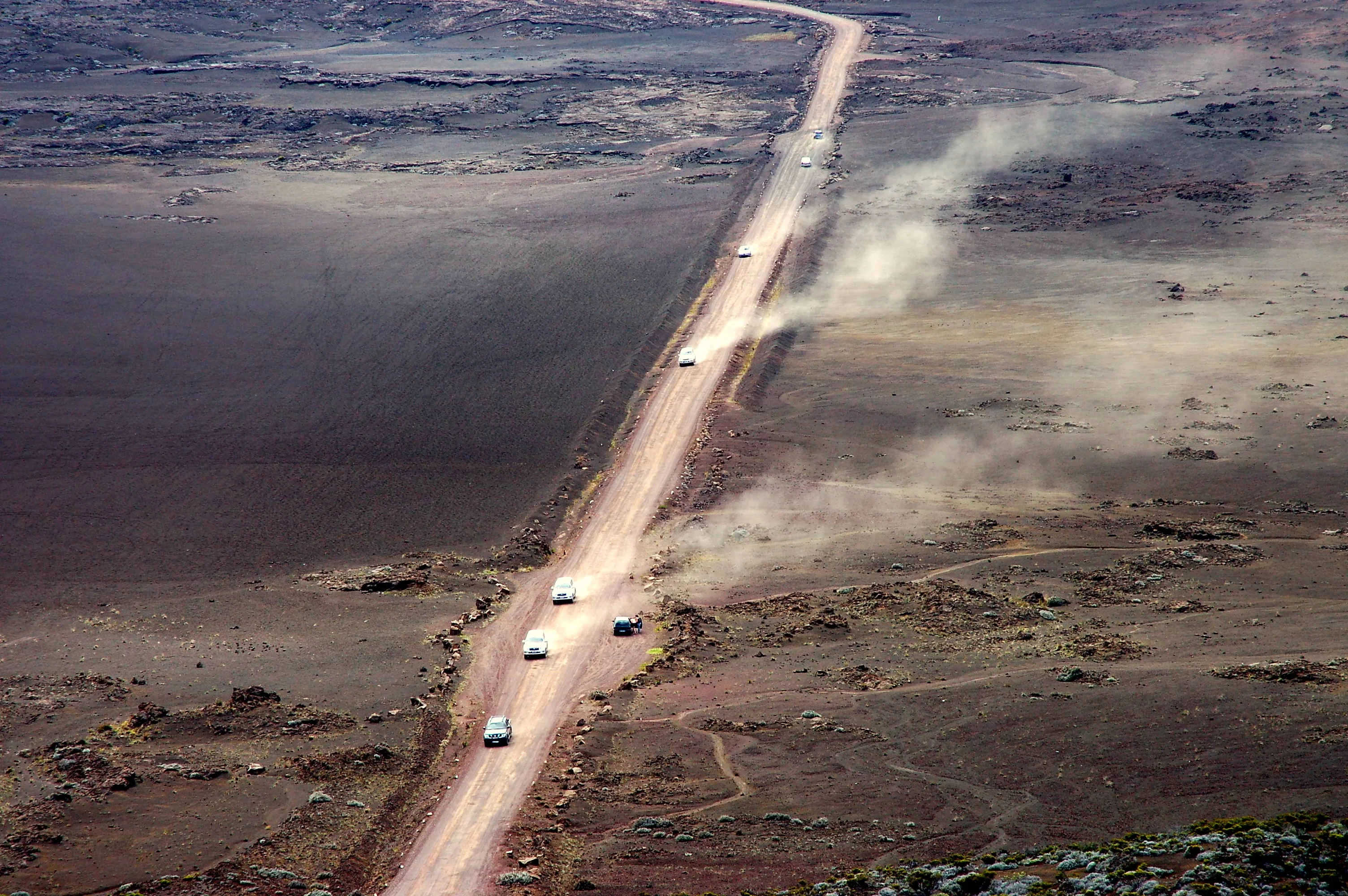 Road to the volcano