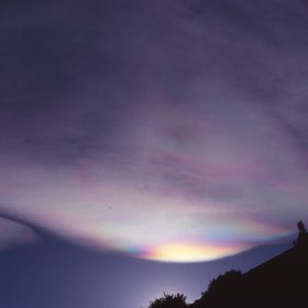 Iridescent cloud