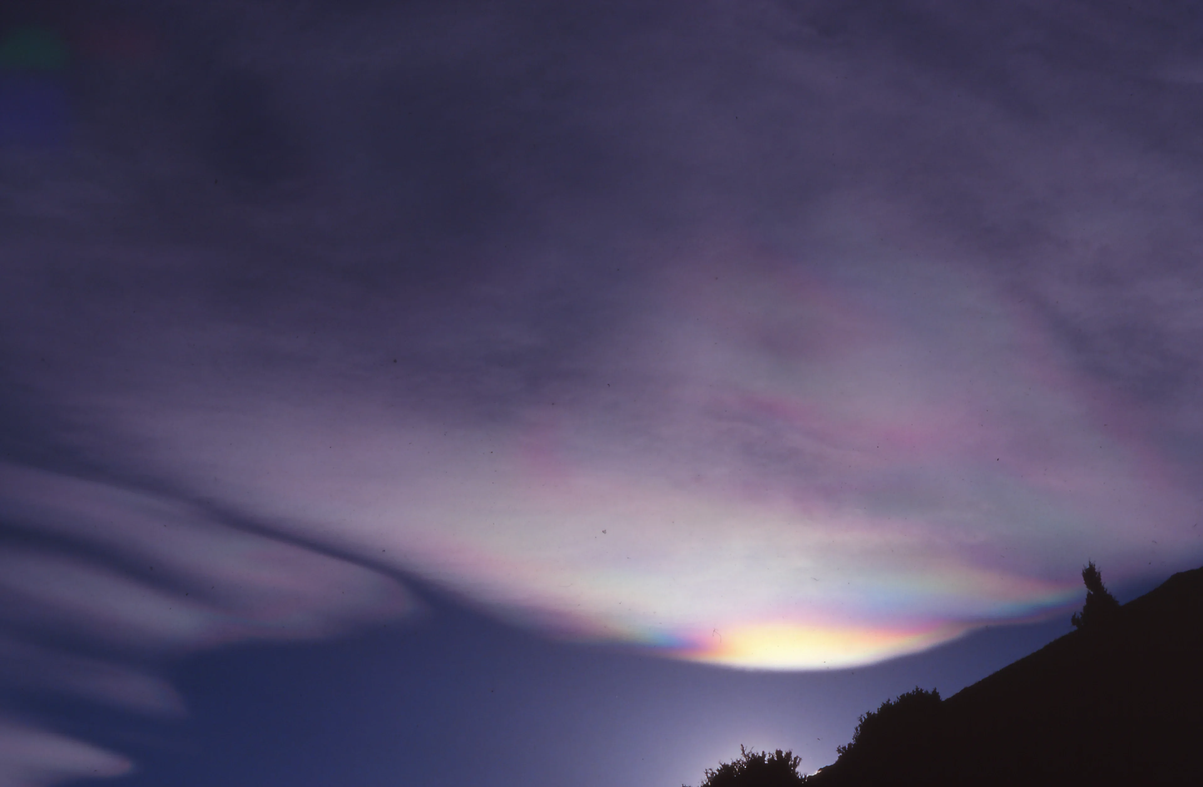 Iridescent cloud